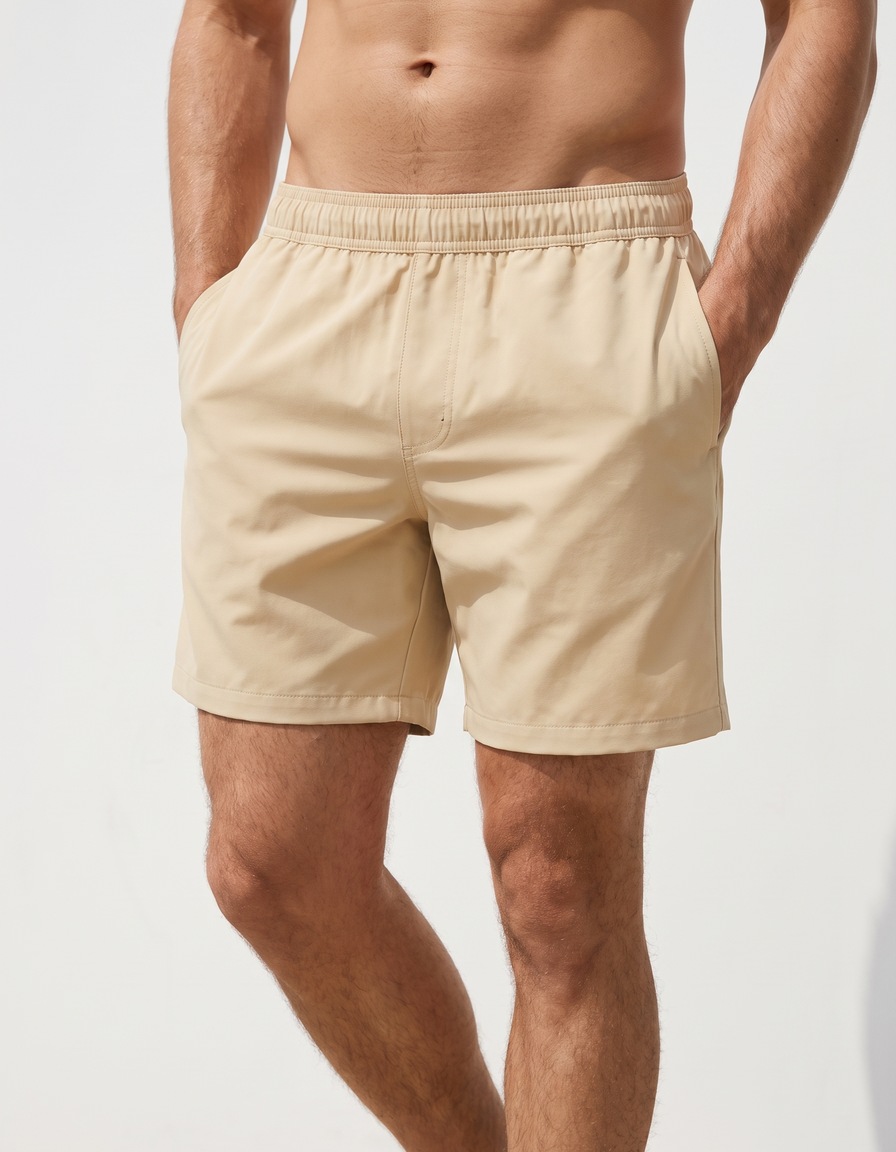 Swim trunks in Beige