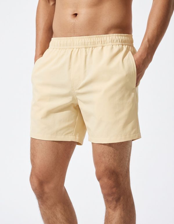 Men's Swim Trunks in Buttercream