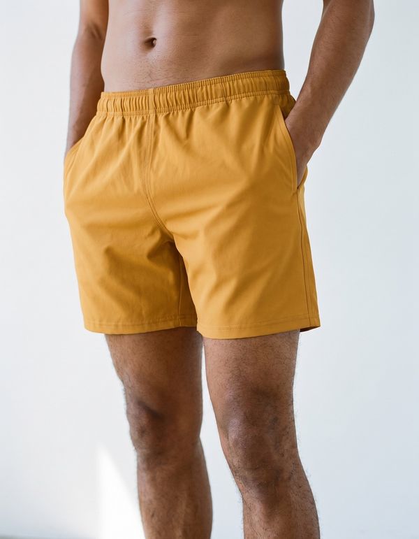 Men's Swim Trunks in Butterscotch