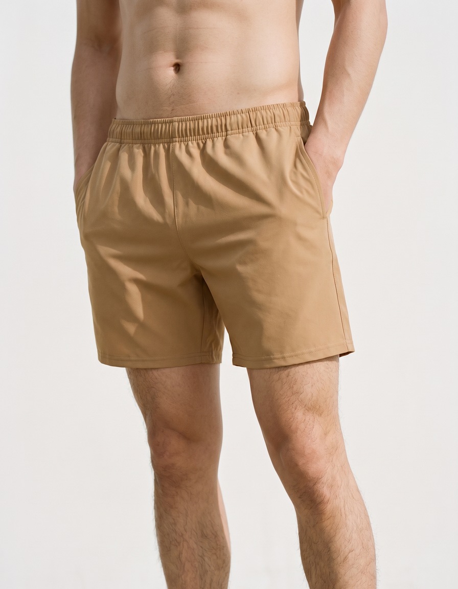 Swim trunks in Camel