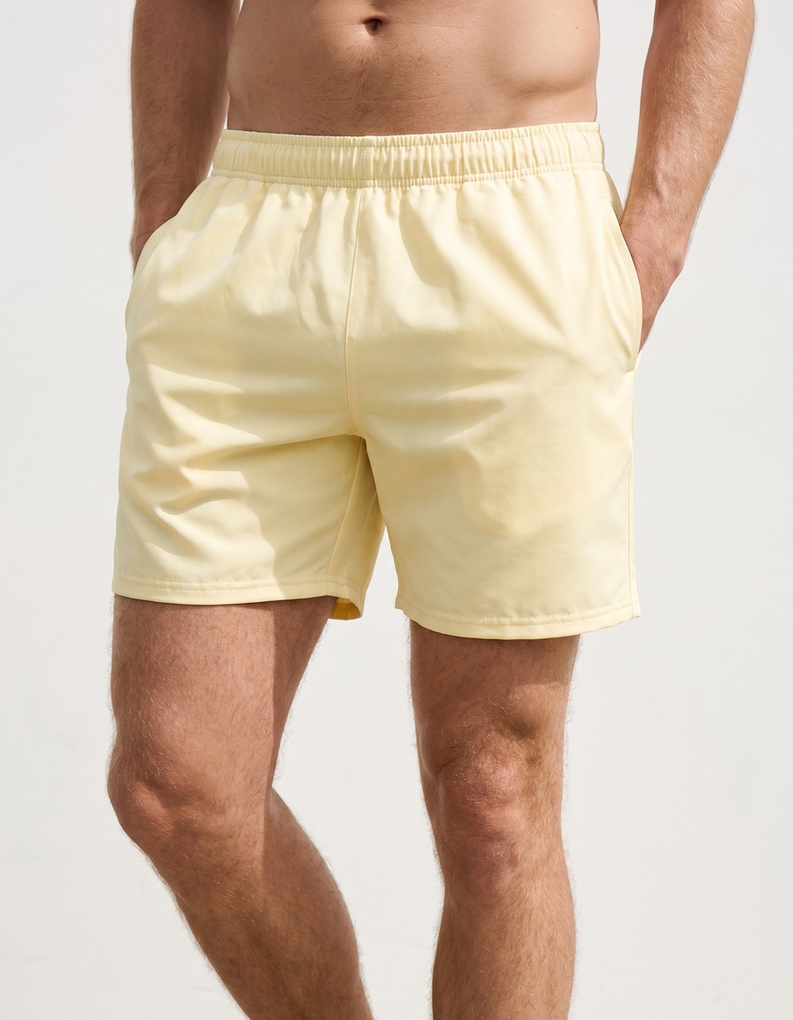 Swim trunks in Cream