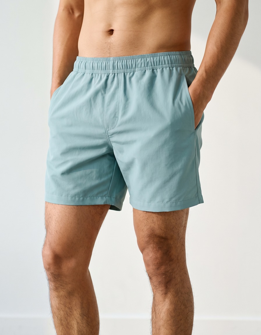 Swim trunks in Duck Egg