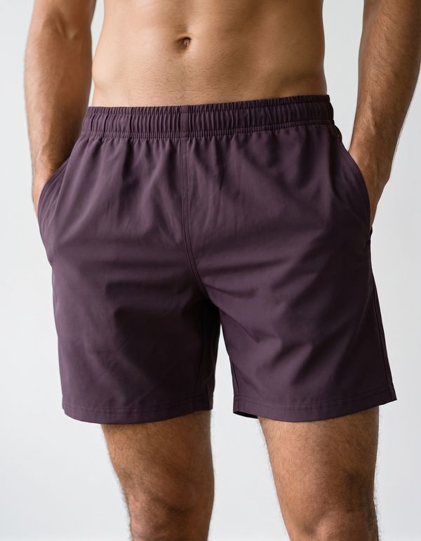 Men's Swim Trunks in Eggplant