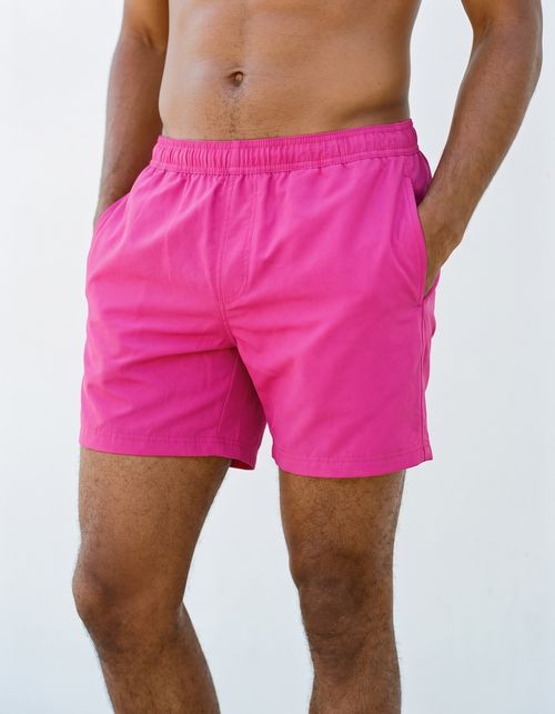 Electric Fuchsia Men's Swim Trunks