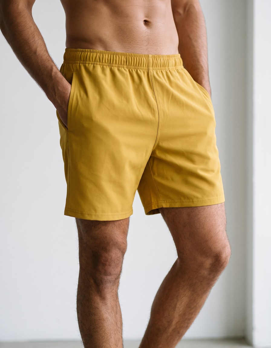 Swim trunks in Gold
