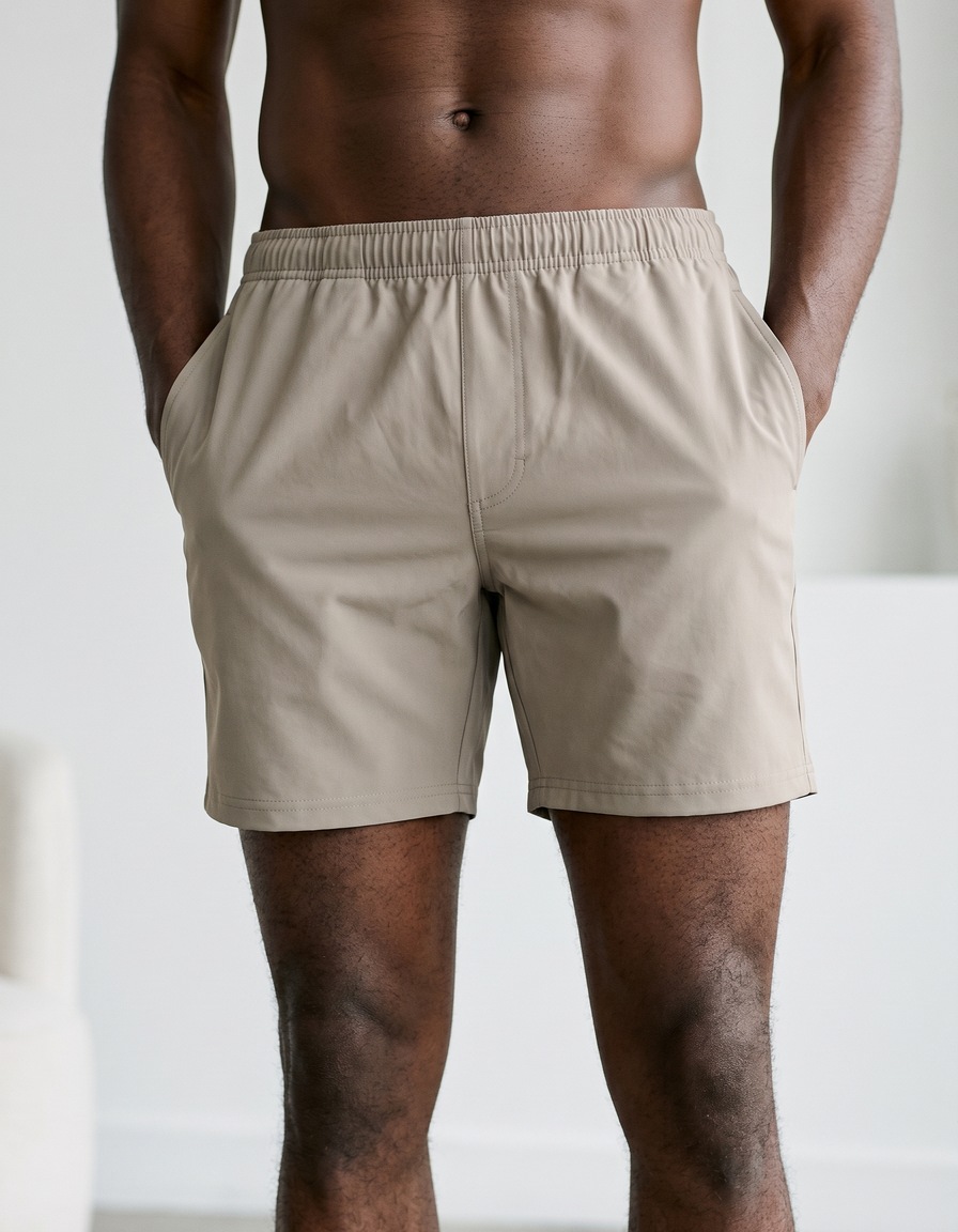 Swim trunks in Greige