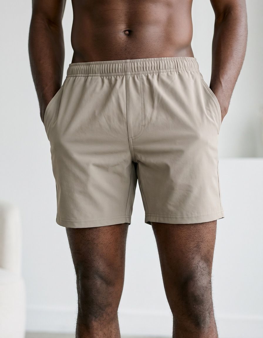 Greige Men's Swim Trunks Men's Swim Trunks — Lolekai