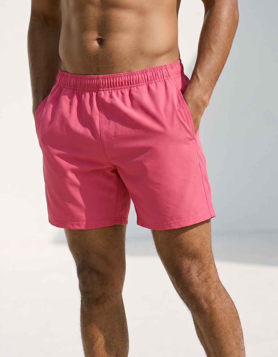 Swim trunks in Hibiscus