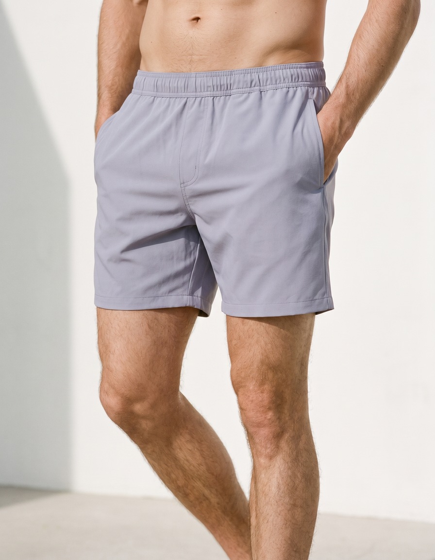 Swim trunks in Lavender Gray