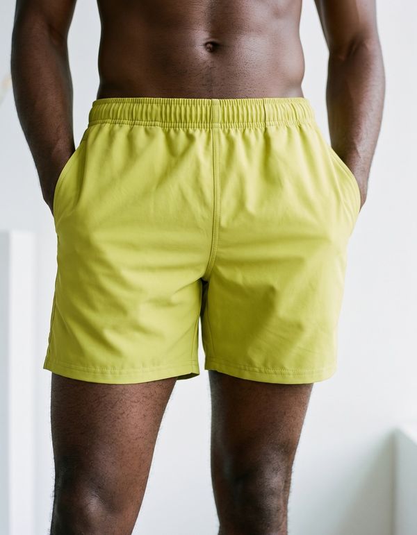 Men's Swim Trunks in Lime