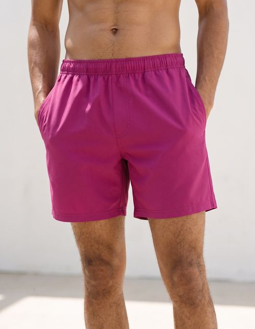 Magenta Men's Swim Trunks