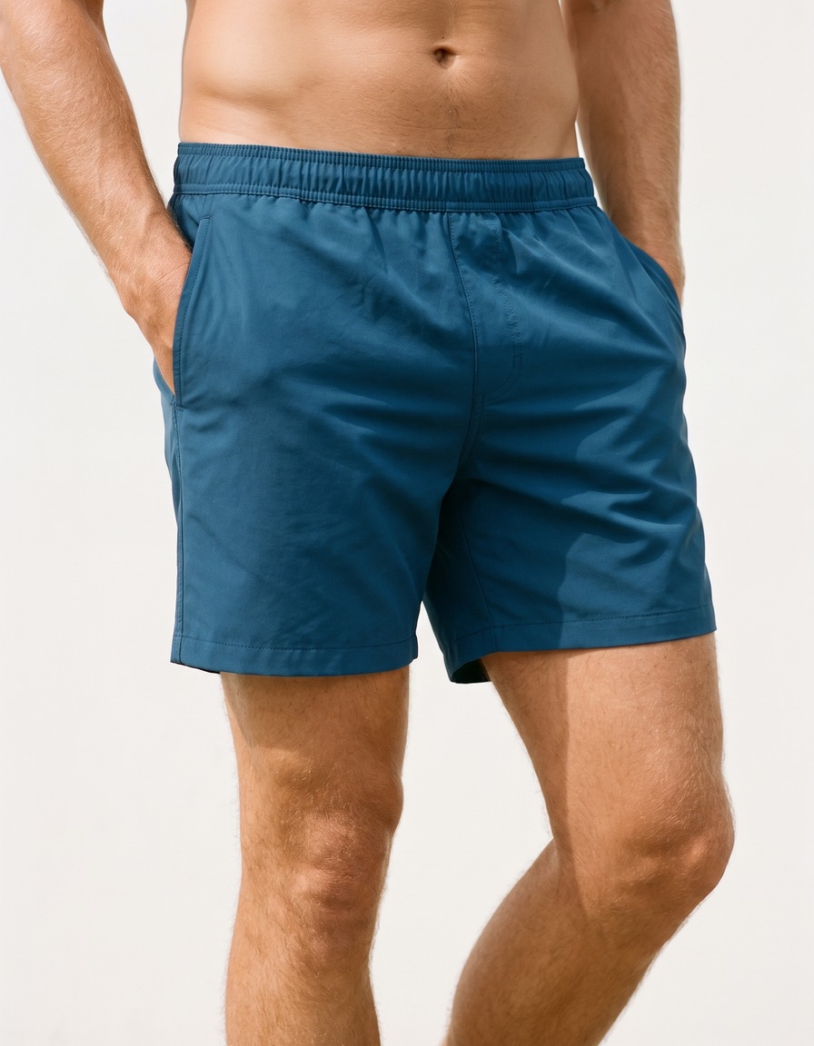 Swim trunks in Marine Blue