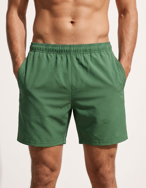 Men's Swim Trunks in Palm Green