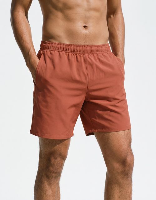 Burnt Sienna Men's Swim Trunks