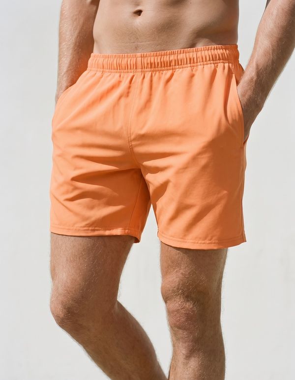Men's Swim Trunks in Papaya