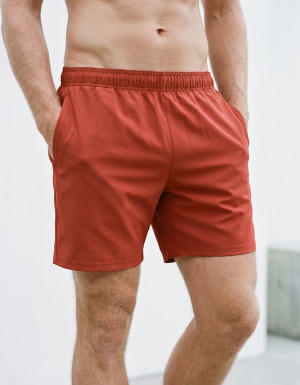 Men's Swim Trunks in Paprika
