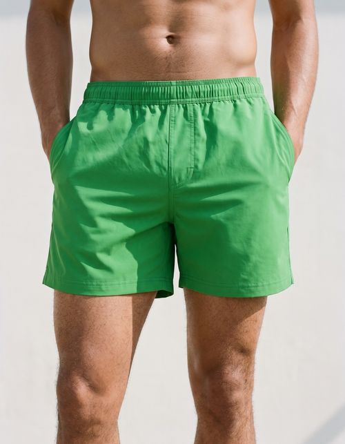 Parrot Green Men's Swim Trunks