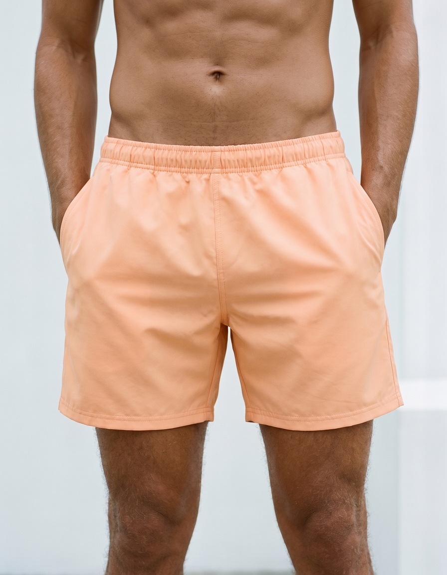 Swim trunks in Peach