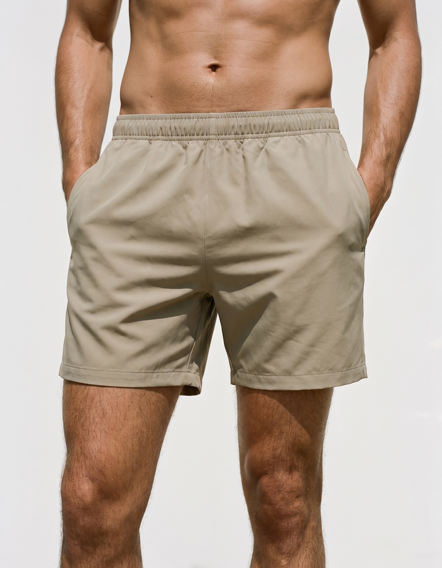 Swim trunks in Pebble