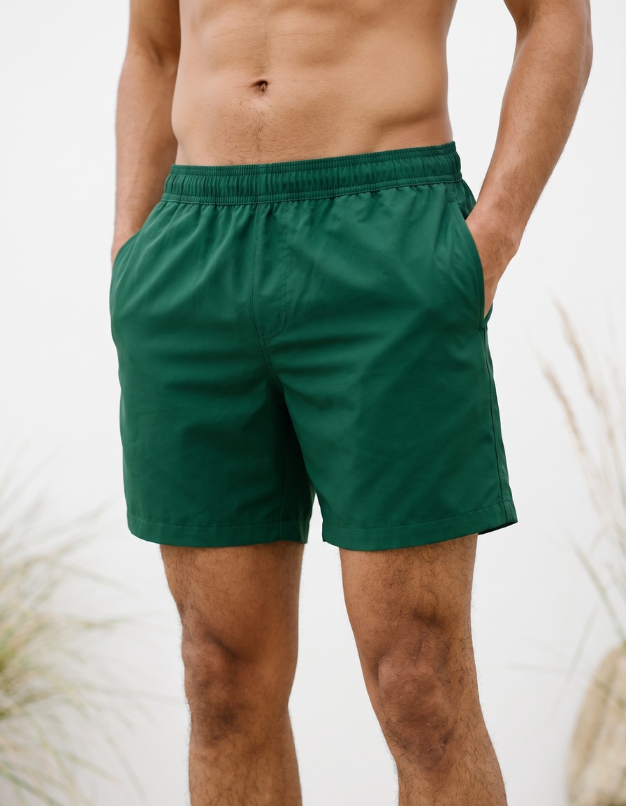 Swim trunks in Racing Green