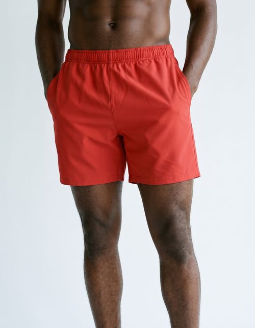 Red Men's Swim Trunks