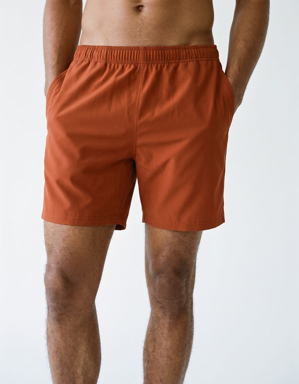 Men's Swim Trunks in Rust