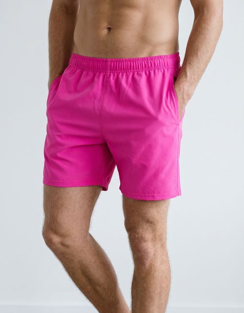 Shocking Pink Men's Swim Trunks