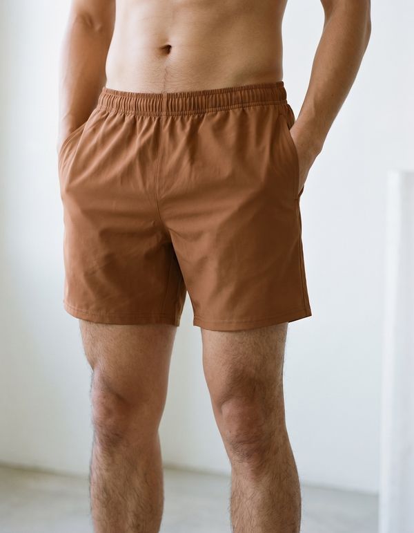 Men's Swim Trunks in Sienna