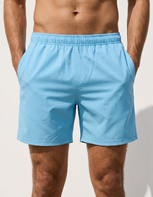 Sky Blue Men's Swim Trunks Men's Swim Trunks — Lolekai