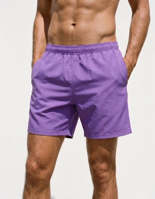 Men's Swim Trunks in Violet