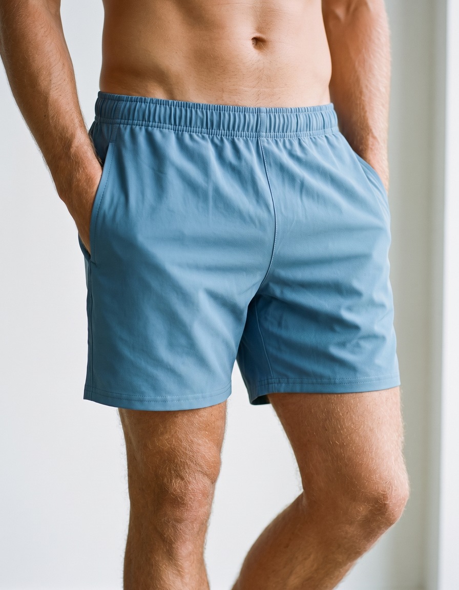 Swim trunks in Wedgwood Blue
