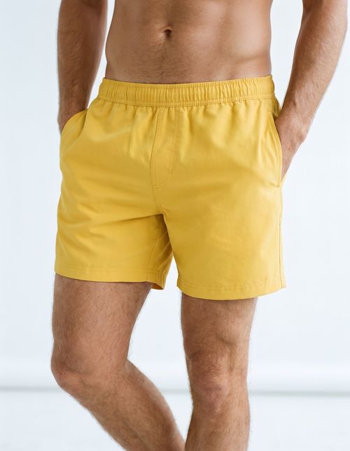 Yellow Men's Swim Trunks