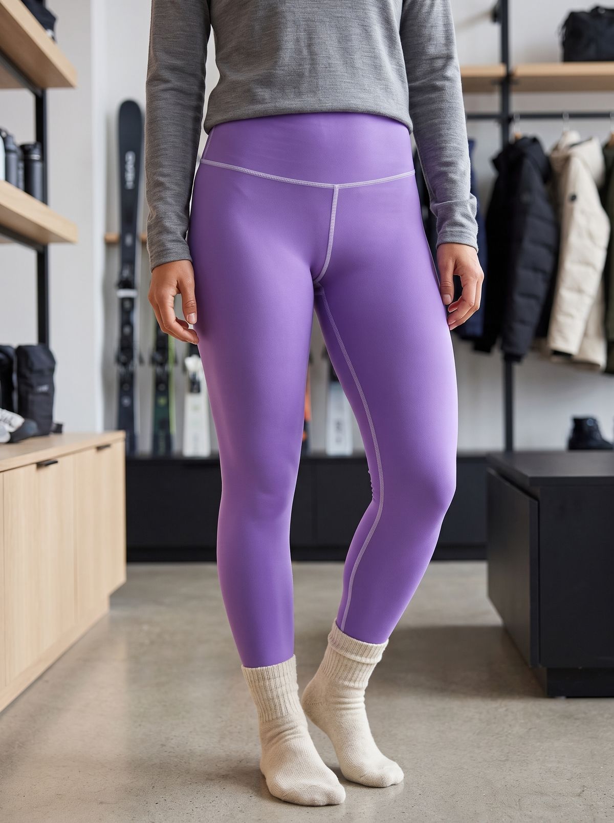 Amethyst Base Layer High-Rise Leggings — Lolekai