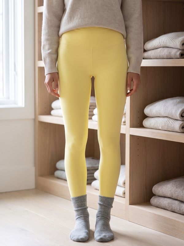 Women's Baby Yellow Base Layer Bottoms
