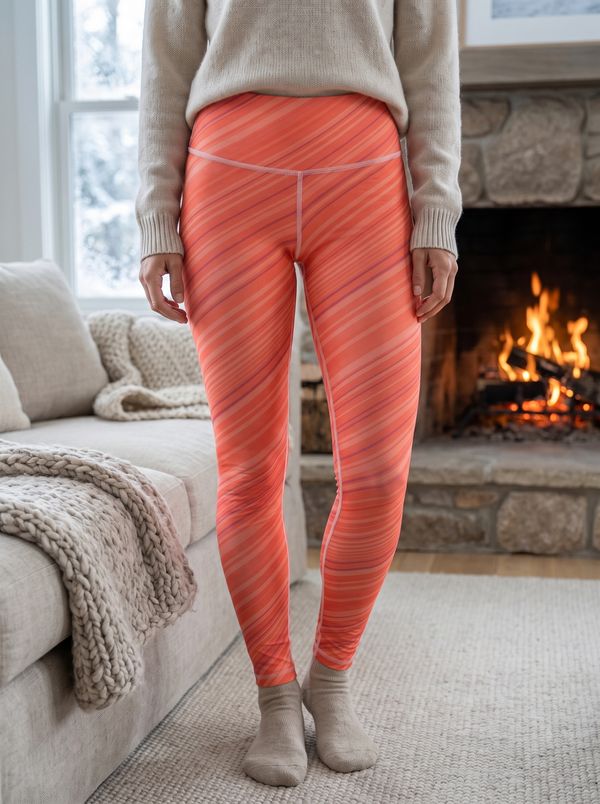 Women's Neon Coral Sway Base Layer Bottoms