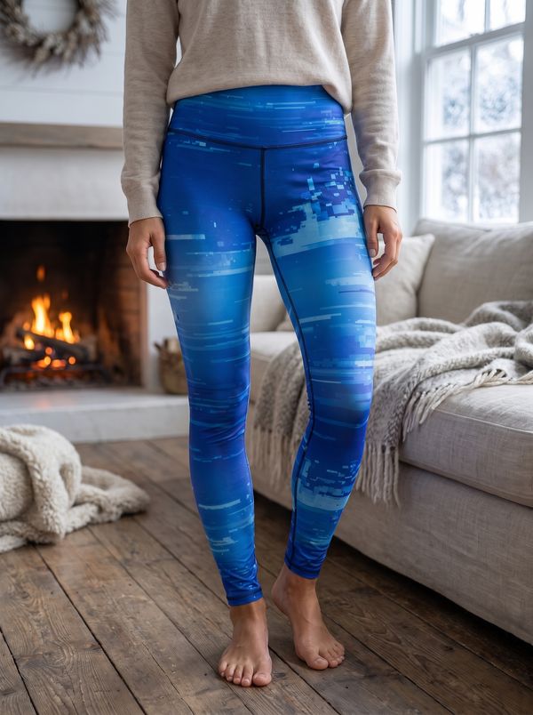 Glitch Collection high-rise leggings