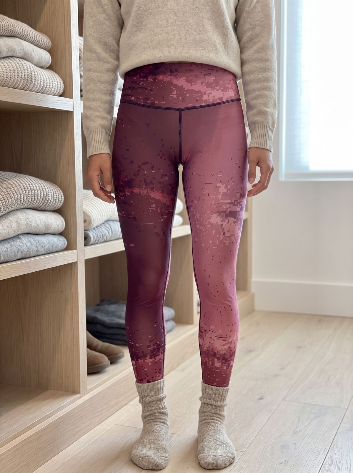 Amaranth Zest Base Layer Bottoms High-Rise Leggings — Lolekai
