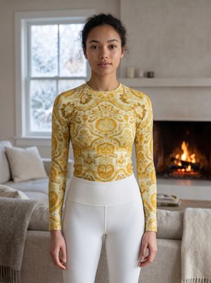Yellow Rangoli Base Layer Top base layers