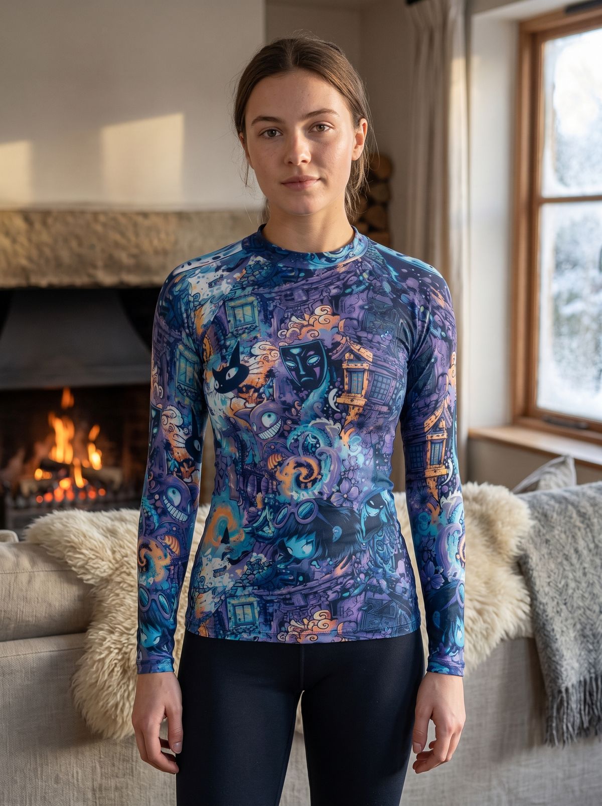 Marina Bakeneko Base Layer Top Women's Rashguard — Lolekai