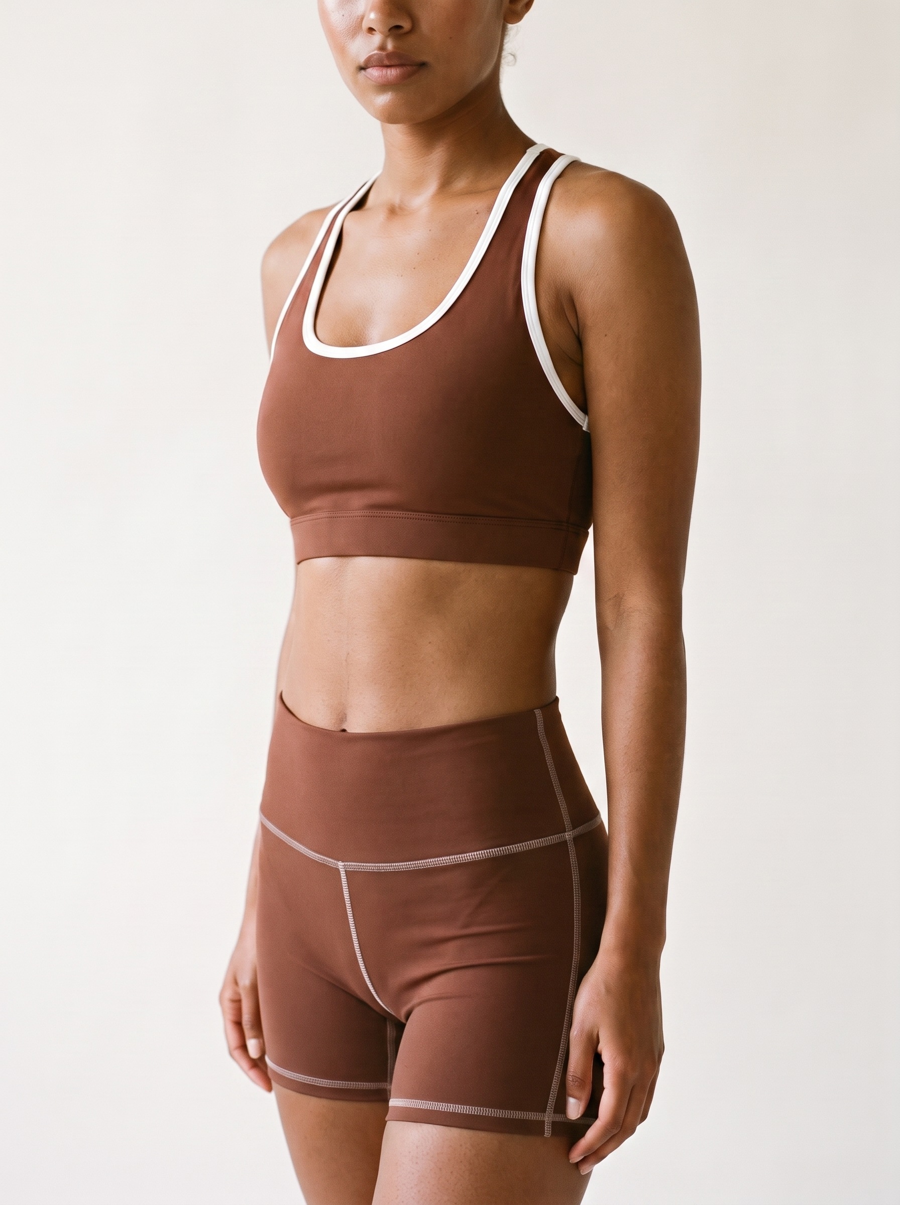 Yoga Shorts in Chestnut