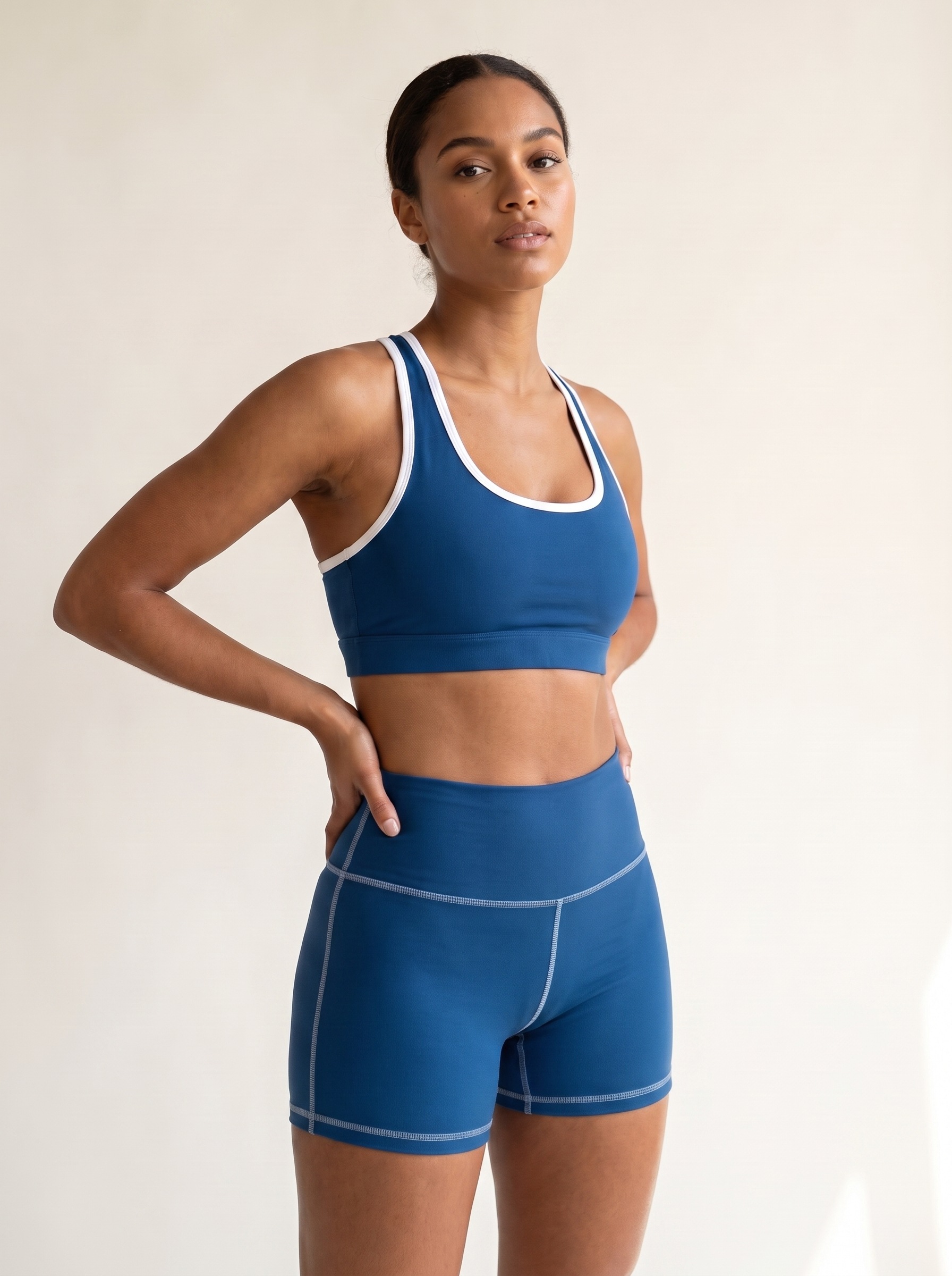 Yoga Shorts in Classic Blue