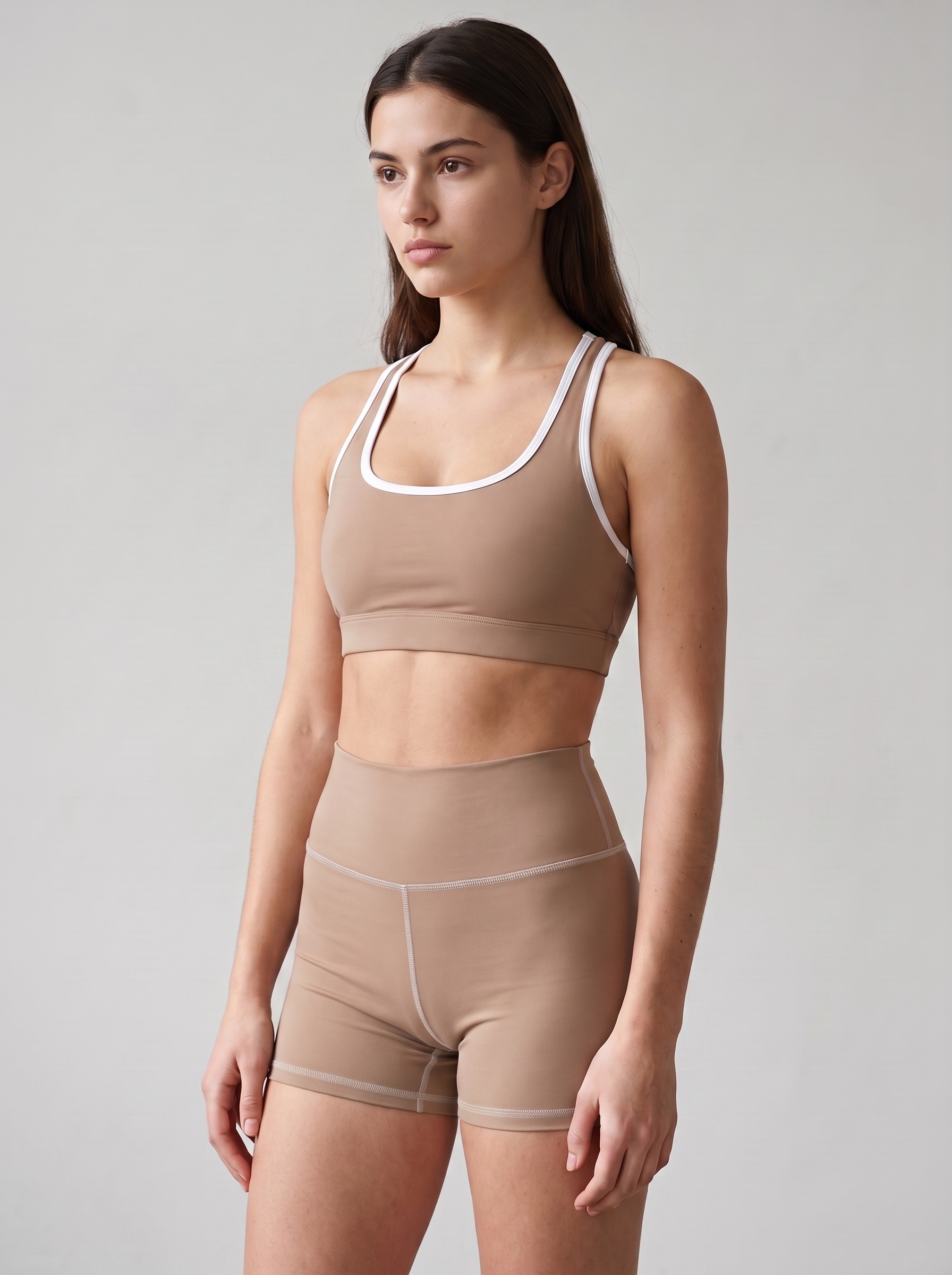 Yoga Shorts in Fawn
