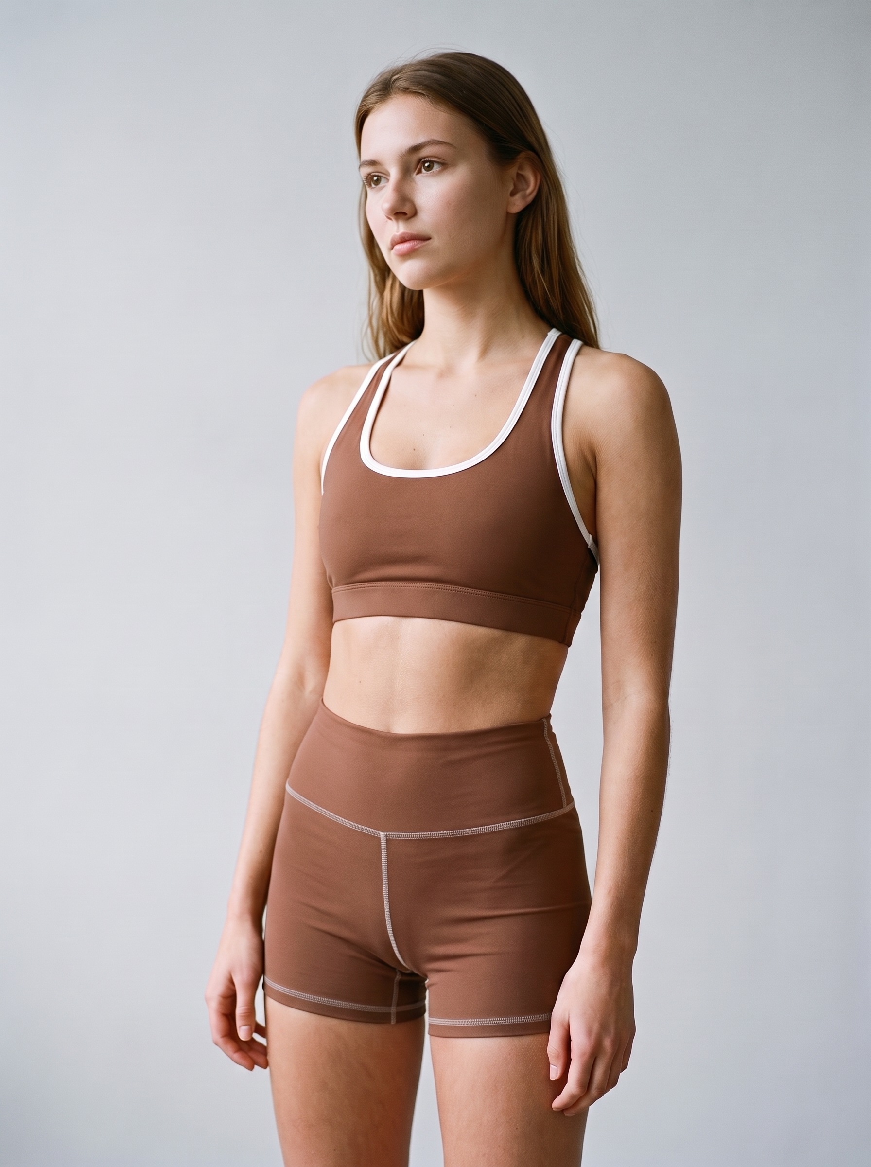 Yoga Shorts in Nutmeg