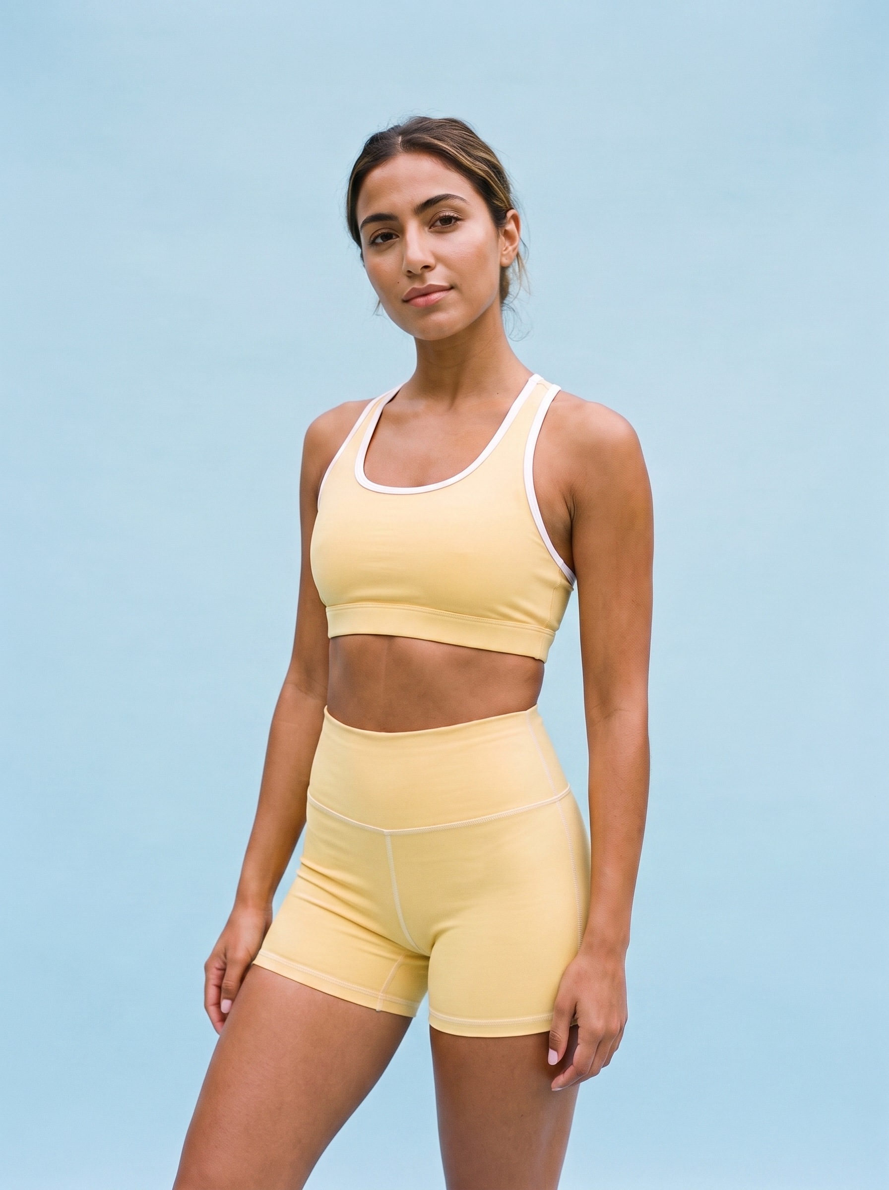 Yoga Shorts in Primrose