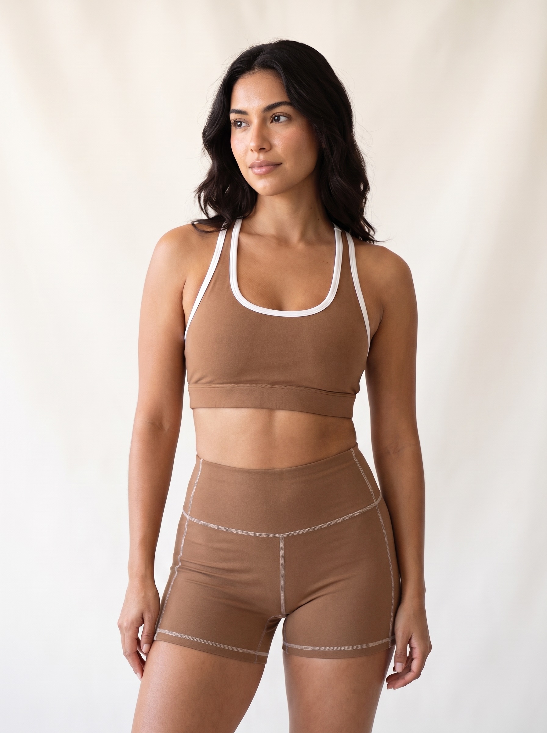 Yoga Shorts in Suede