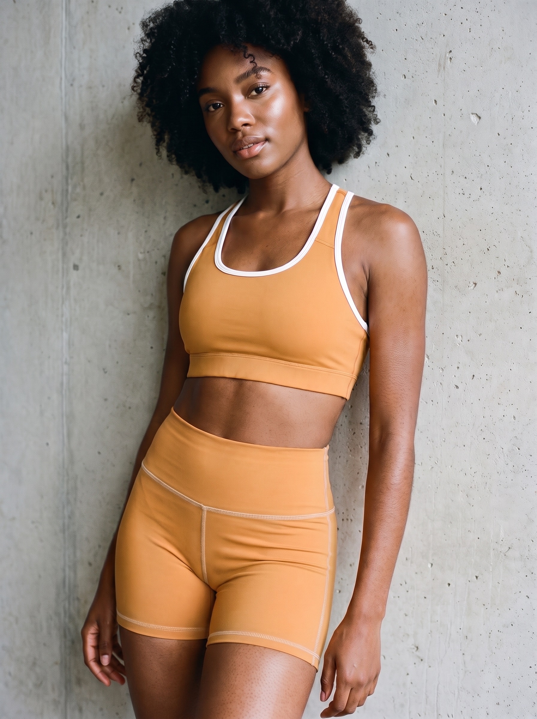 Yoga Shorts in Amber Haze