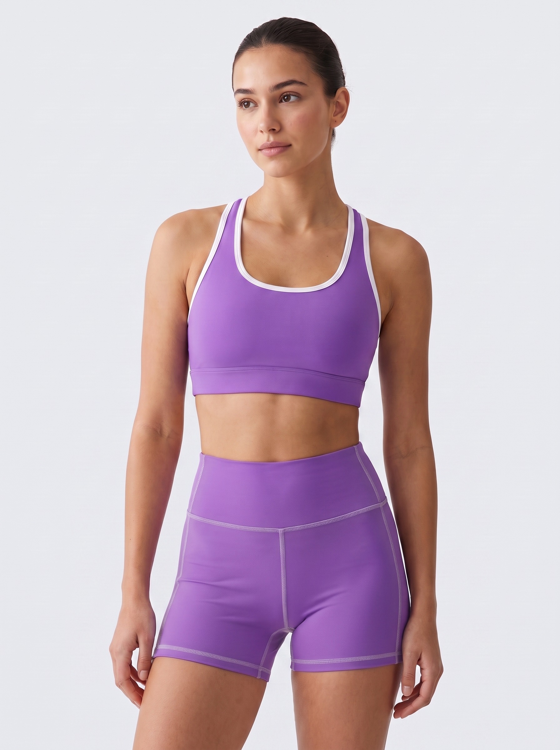 Yoga Shorts in Amethyst
