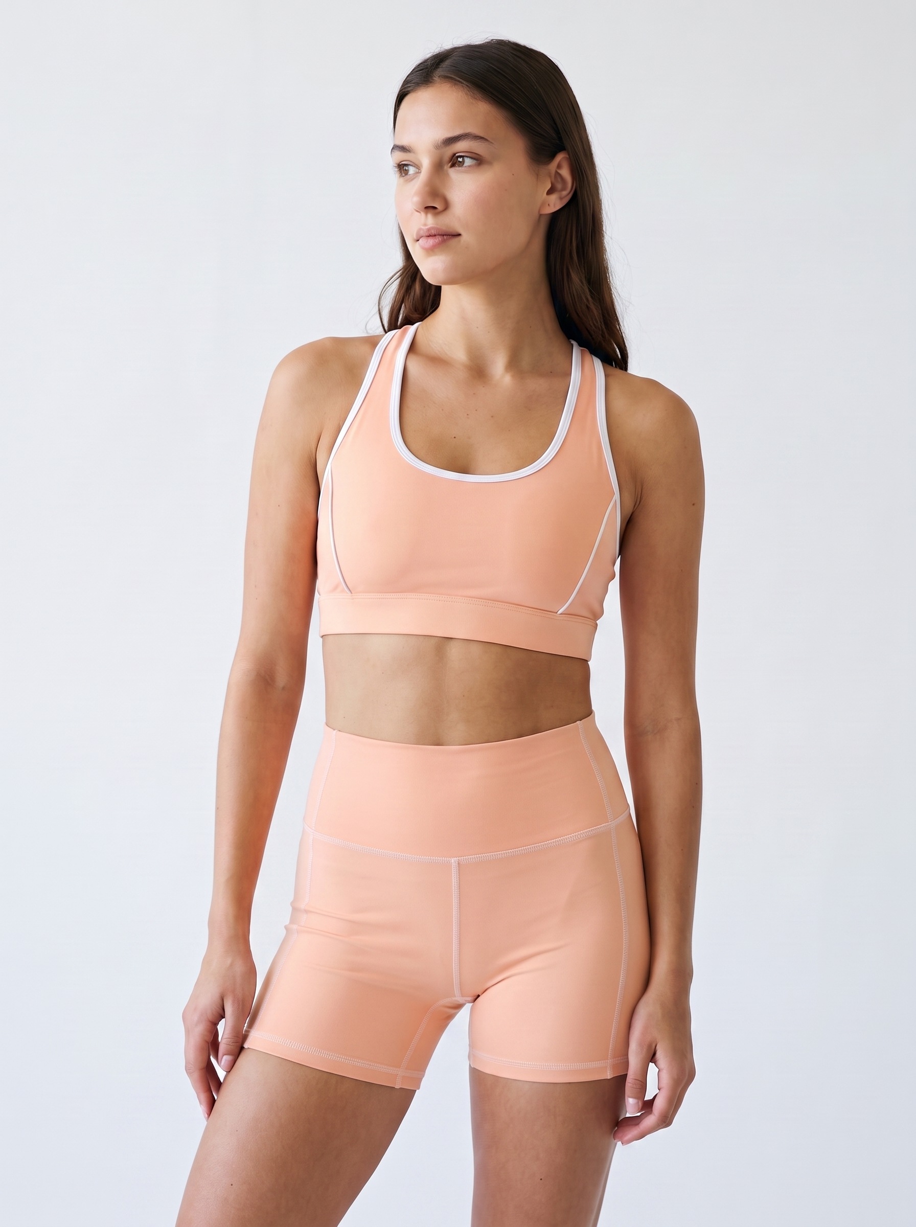Yoga Shorts in Apricot