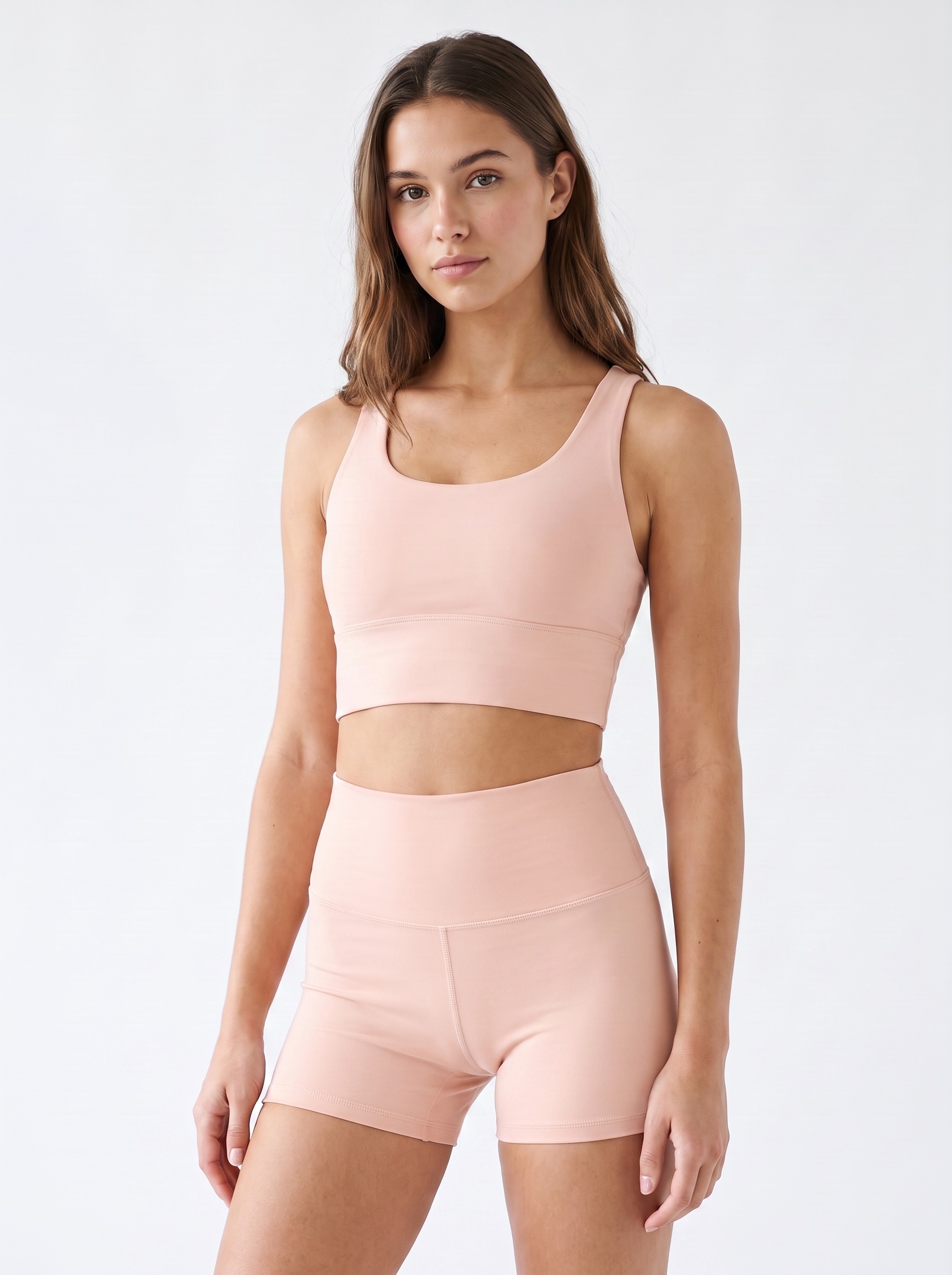 Longline Sports Bra in Ballerina