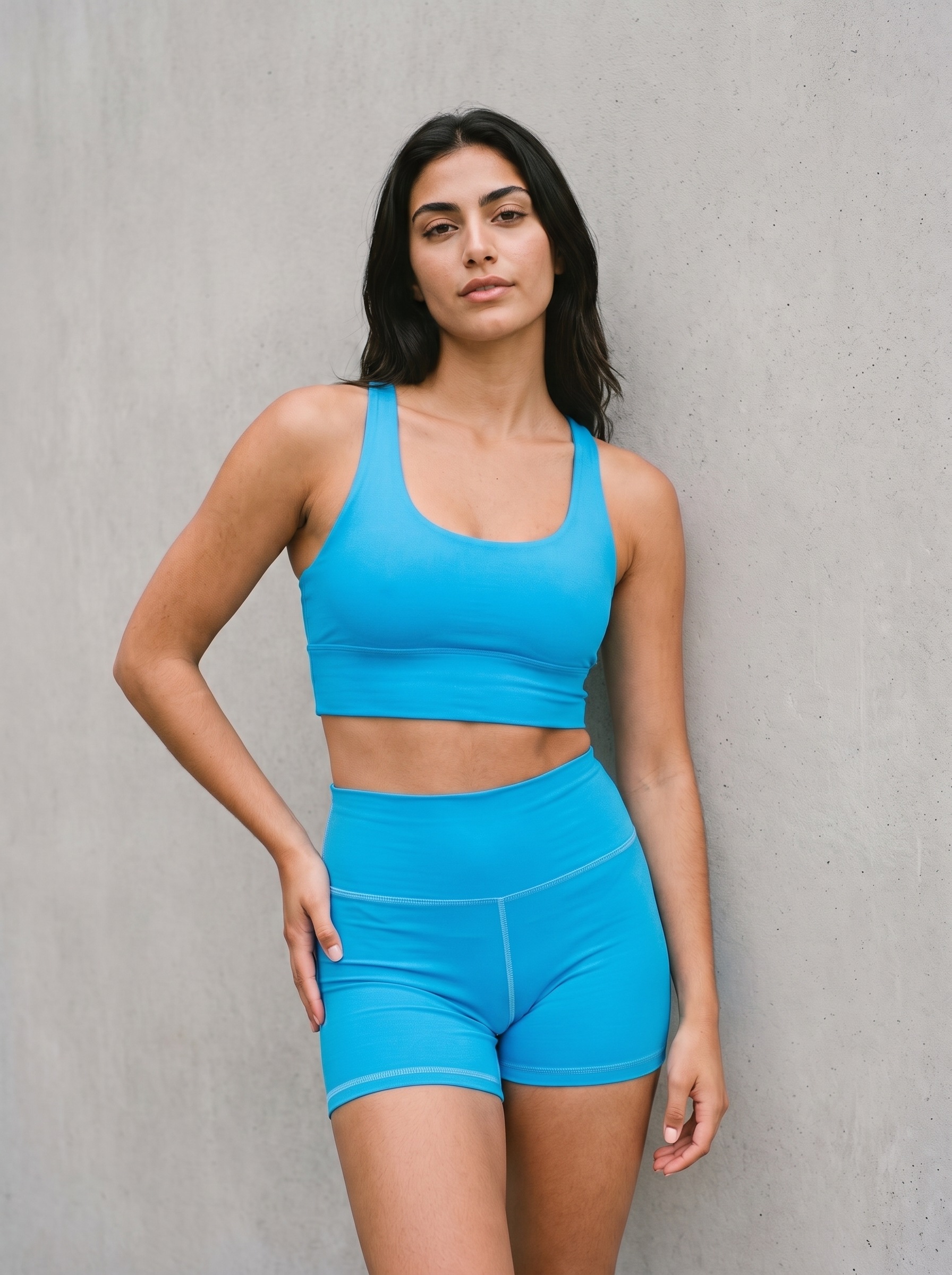 Longline Sports Bra in Capri